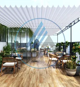 Mái xếp di động quán Cafe Tại Vũng Tàu