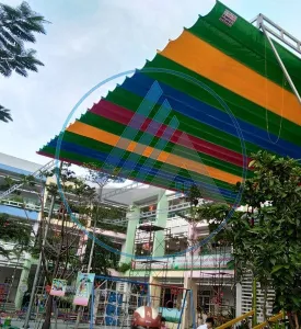 Mái xếp cho trường học, sân chơi tại Vũng Tàu