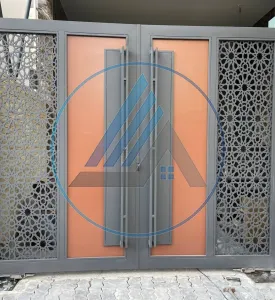 Mẫu cửa sắt CNC hoa văn đẹp