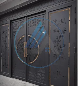 Mẫu cửa sắt CNC hoa văn đẹp