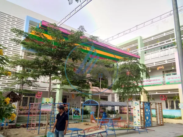 Mái xếp cho trường học, sân chơi tại Vũng Tàu