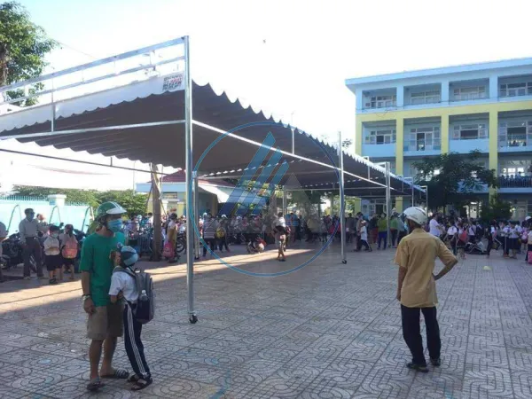 Mái xếp cho trường học, sân chơi tại Vũng Tàu
